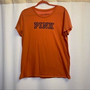 PINK Victoria’s Secret Orange T-shirt Size: Extra Large